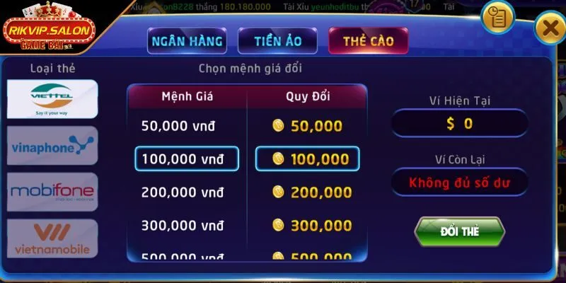 chuyen tien vao vi chinh Chuyển tiền vào ví chính